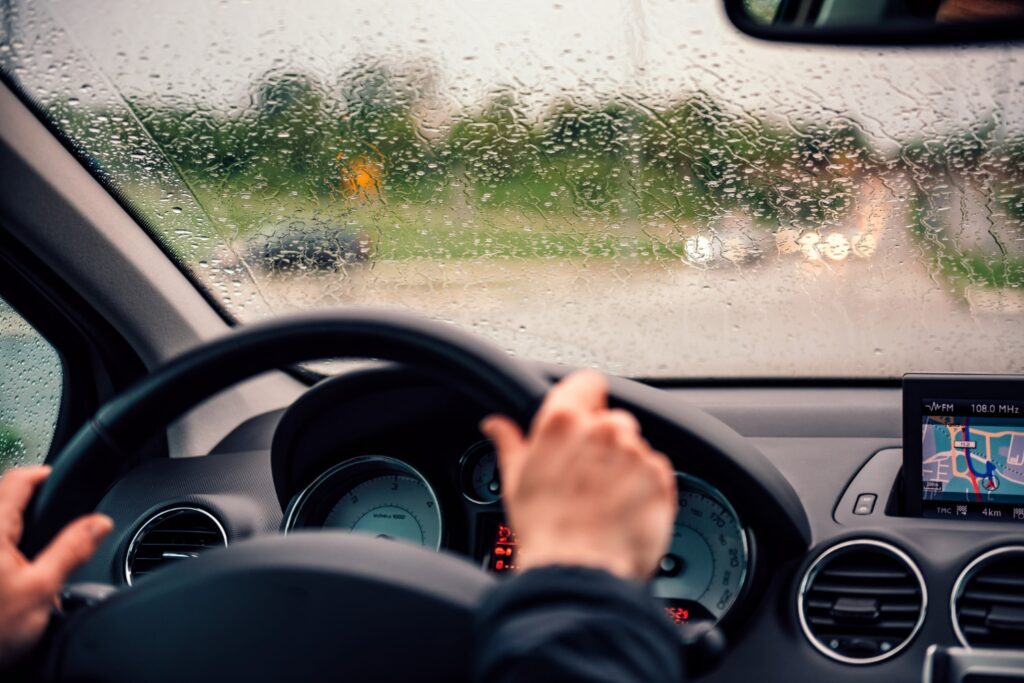 driving lessons in the rain