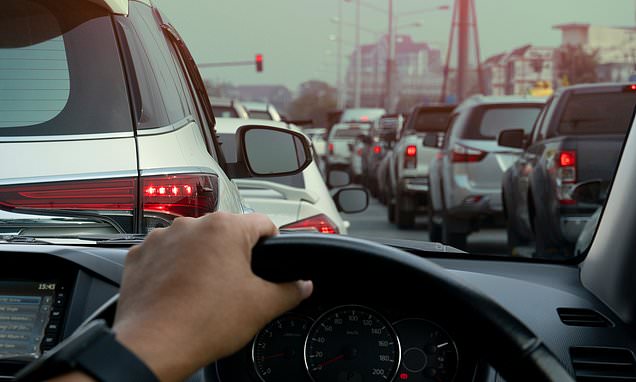 driving in heavy traffic